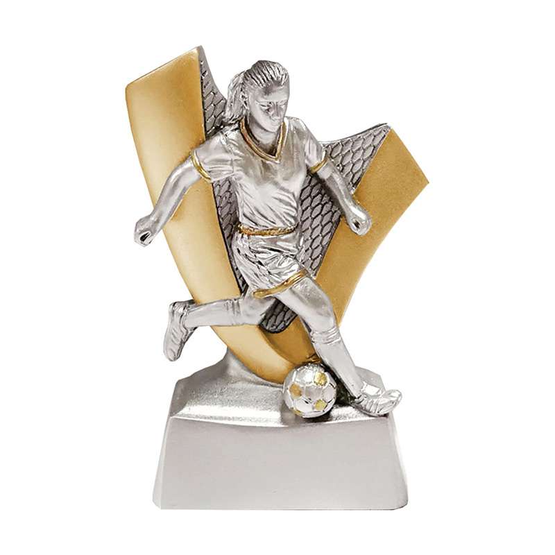 FEMALE FOOTBALL "V" PARTICIPATION TROPHY