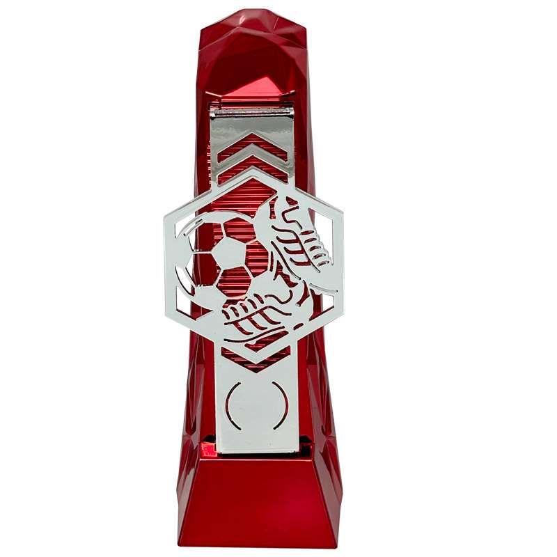 HENGE FOOTBALL HEXAGON – SILVER – RED