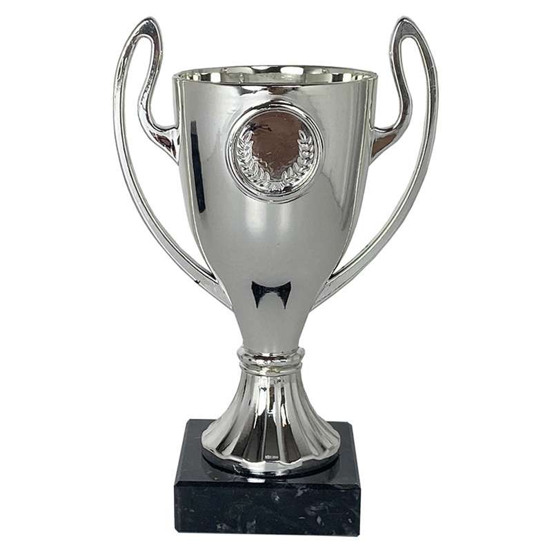 SILVER CUP WITH 1" BADGE HOLDER