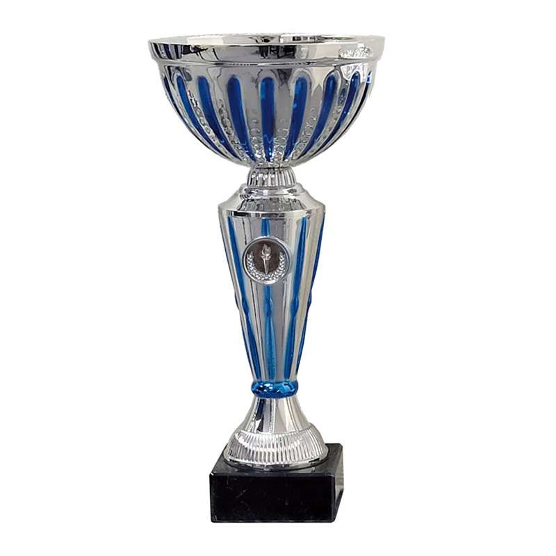SILVER BLUE STRIPED CUP