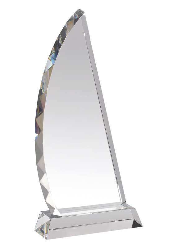 LG 12.75in Optical Crystal Award – Clear
