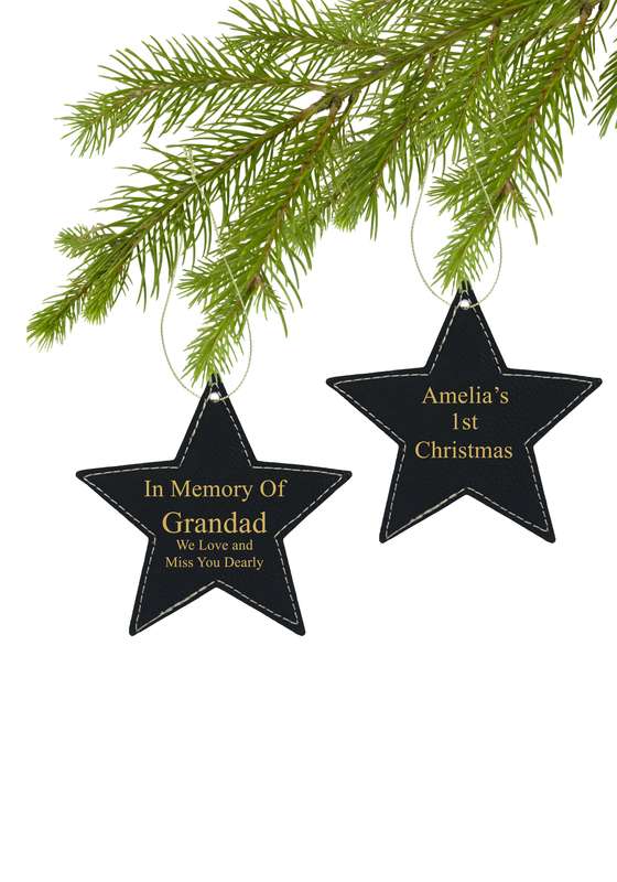 LZS 3in Black Star Decoration – Black