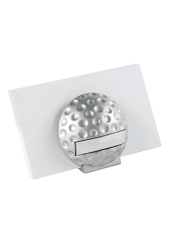 MB 1.75in Golf Ball Card Holder – Silver