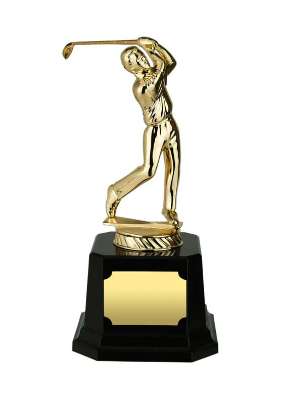 MB 7.5in Metal Golf Figure – Silver