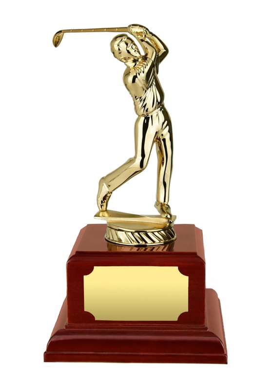 MB 7.5in Metal Golf Figure – Silver