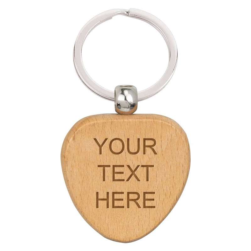 Echo Heart Beechwood Keyring