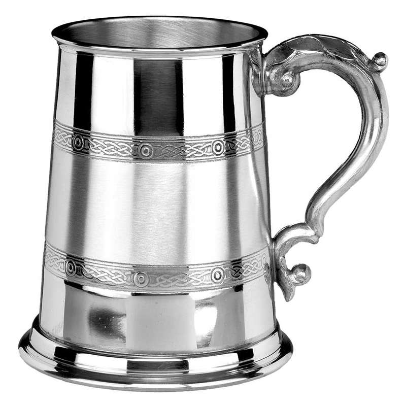 Celtic Band English Pewter Tankard