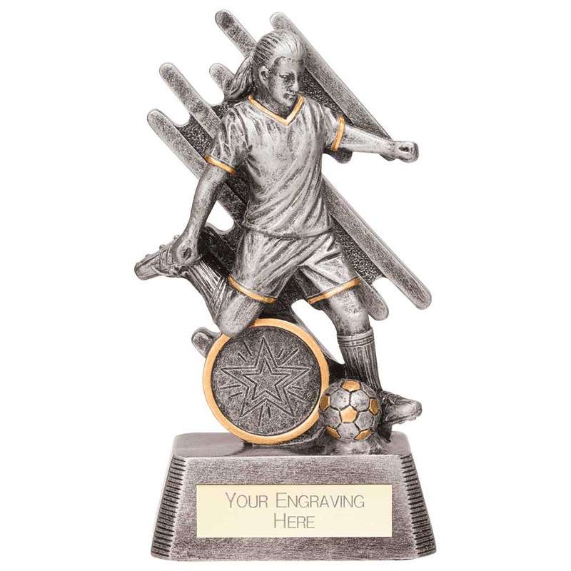 Focus Football Award Antque Silver