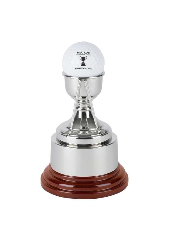 NH 4.75in Swatkins Country Club Golf Ball Holder Award – Silver