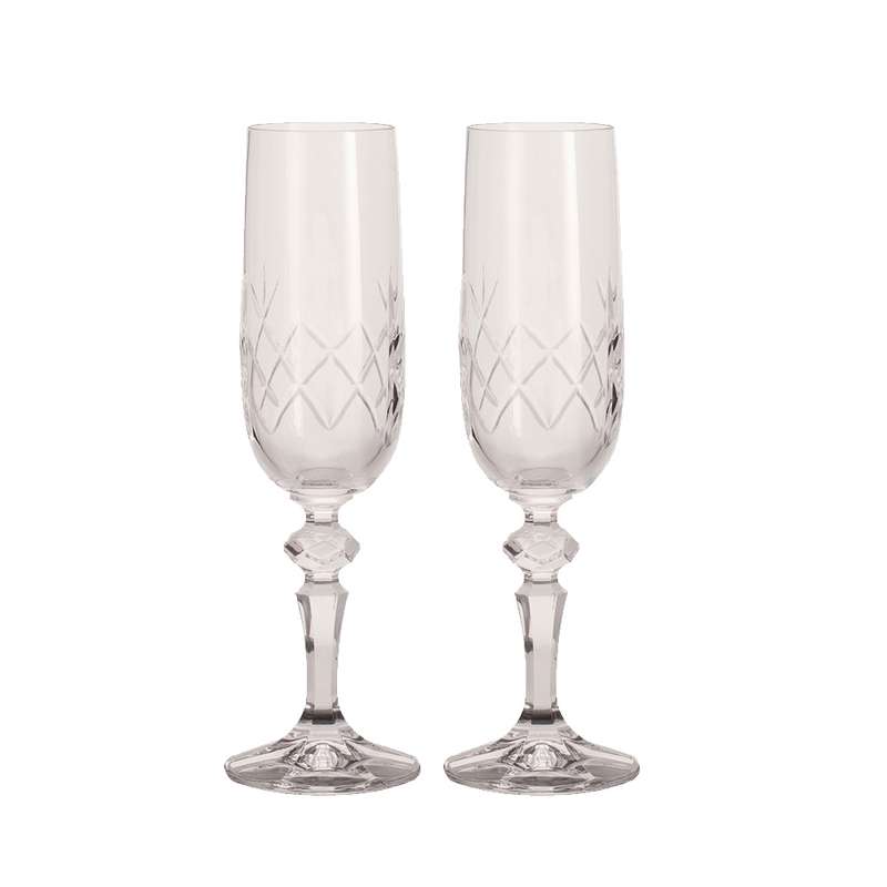 Lindisfarne Orco Crystal Champagne Glass