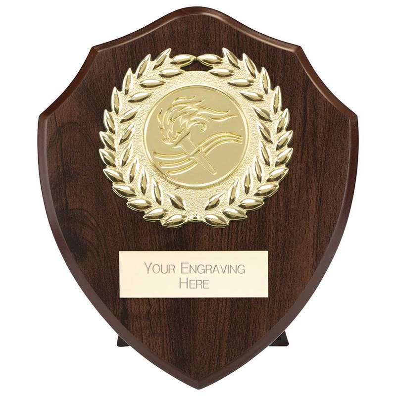 Reward Wreath Shield Mahogany