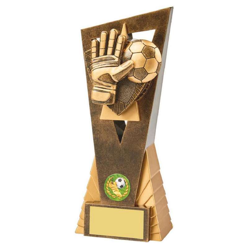 Antique Gold Football Goalie Edge Award