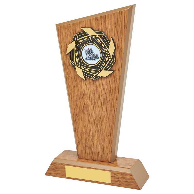 Light Oak Wood Stand Award