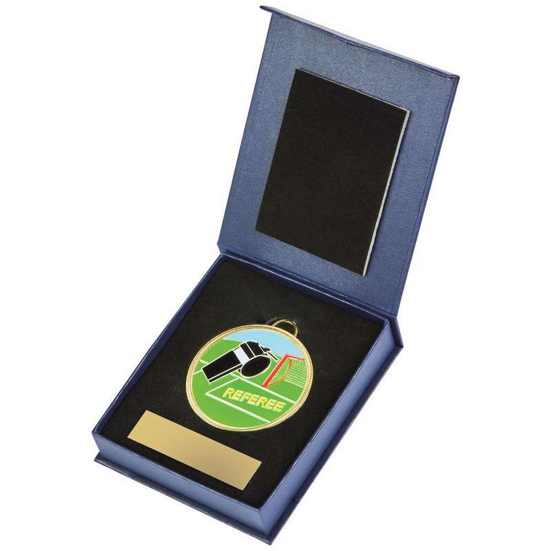 60mm Enamel Referee Medal in Case