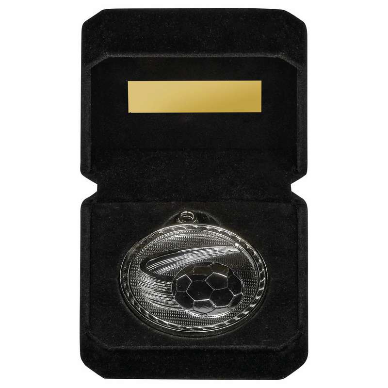 60mm Football Medal in Case