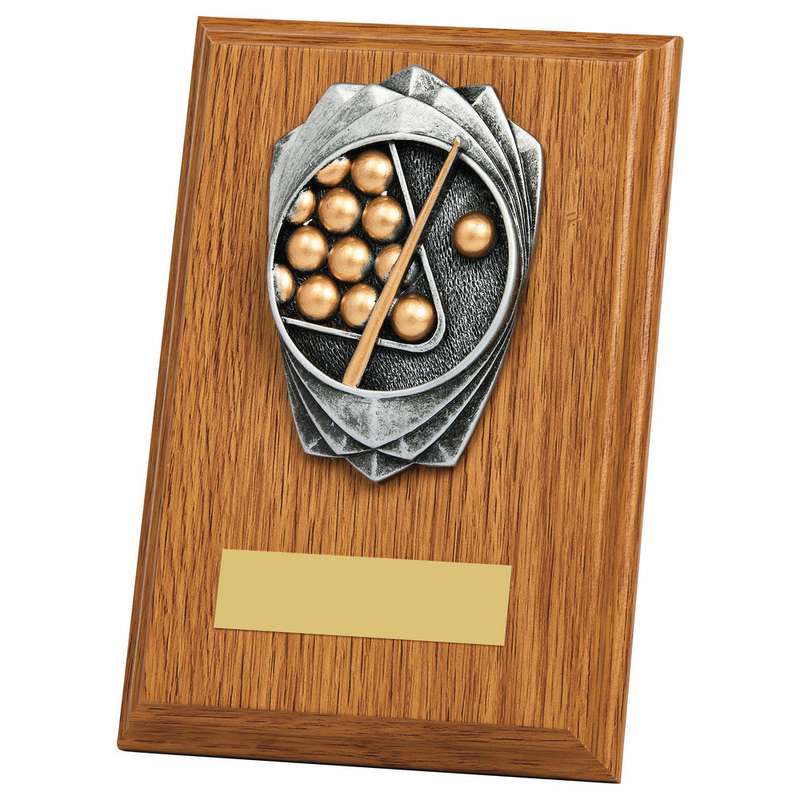 "Rose" Light Oak Plaque – Snooker/Pool
