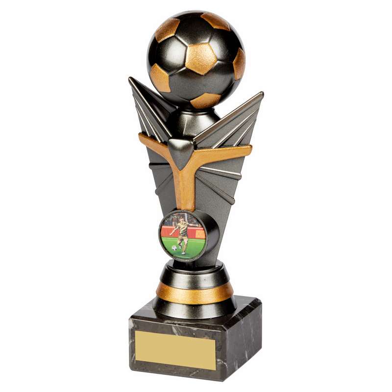 Gunmetal Football Tower on Marble