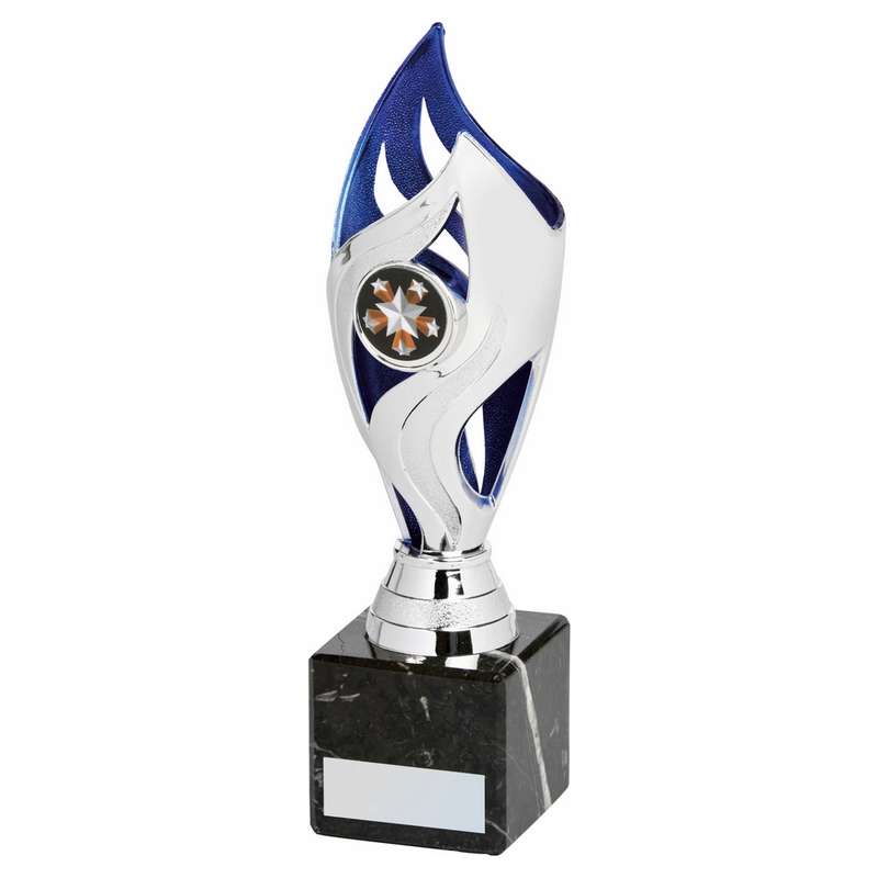 Silver Blue Tulip Sculpture Award
