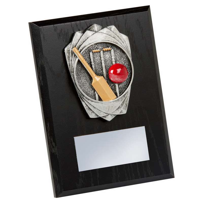 Antique Silver Cricket Stumps, Black Wood Award