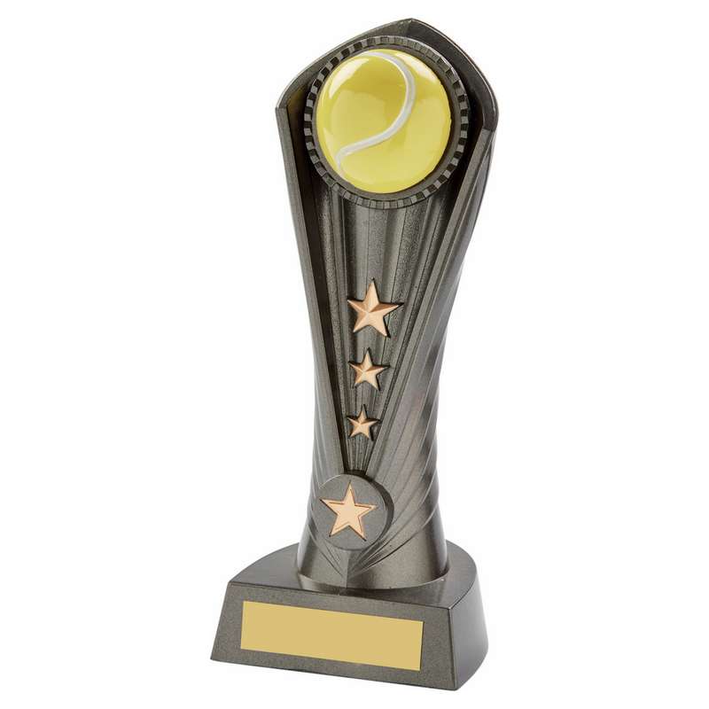 Gun Metal Silver "Cobra" Tennis Award