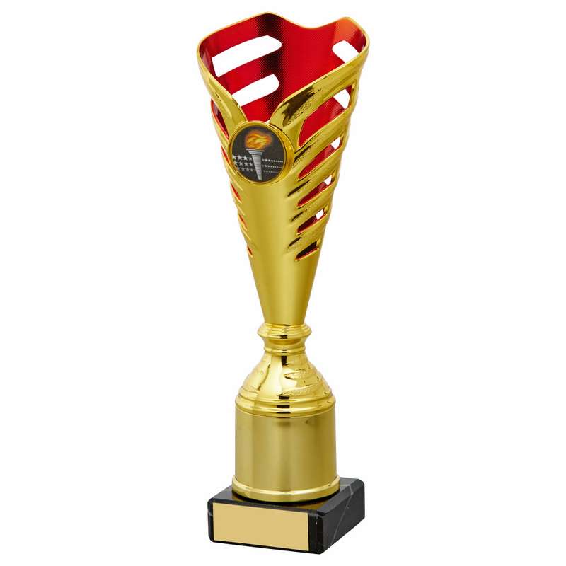 Red and Gold Scuplture