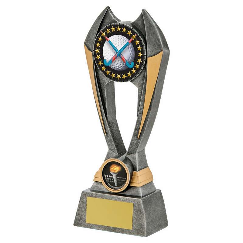 Antique Silver Resin Hockey Award