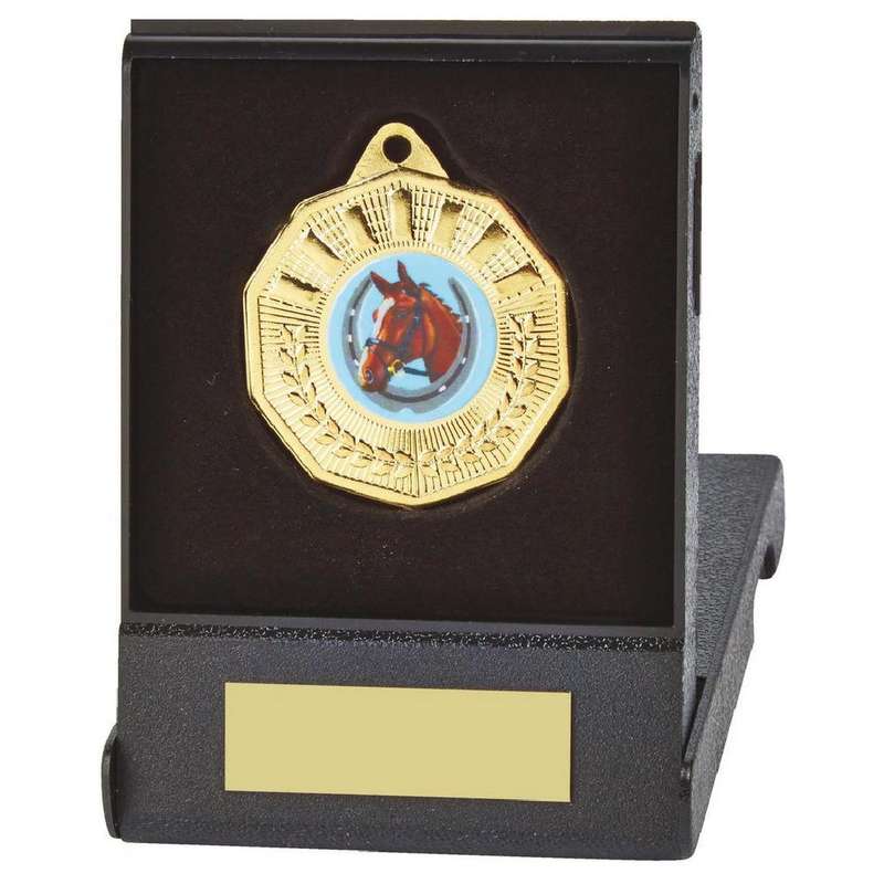 50mm Medal in Black Case (Gold / Silver / Bronze)