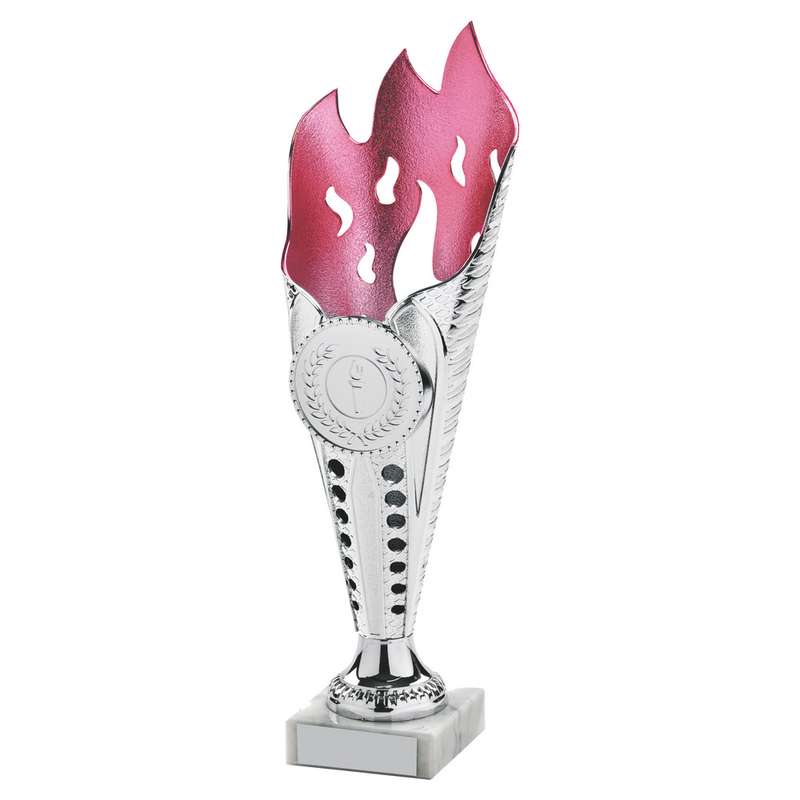 Silver/Pink Flame Sculpture Award