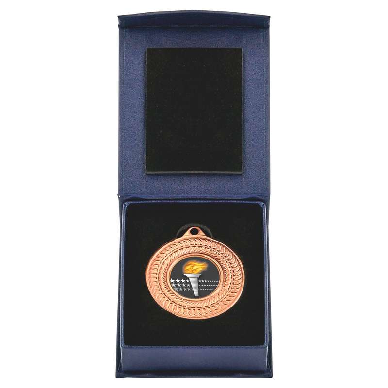50mm Gold Medal in Blue Case