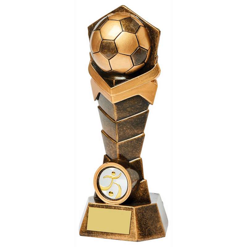 Antique Gold Football Warrior Resin