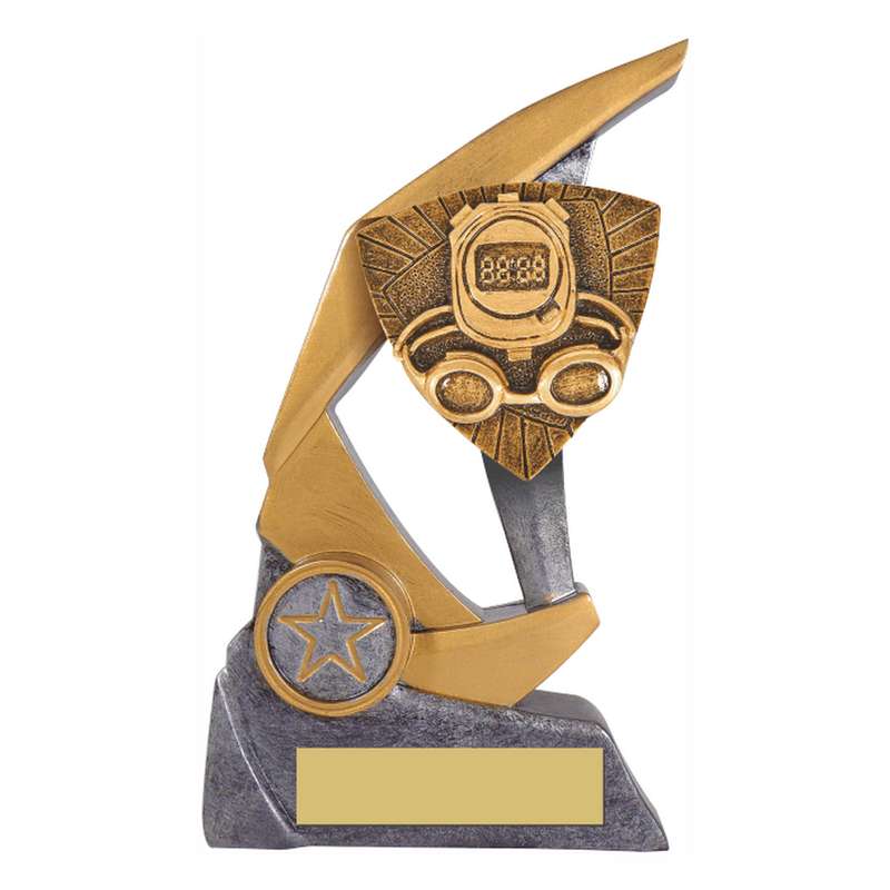 Antique Silver Resin Claw Trophy with Swimming Trim 150mm – Ant Silver