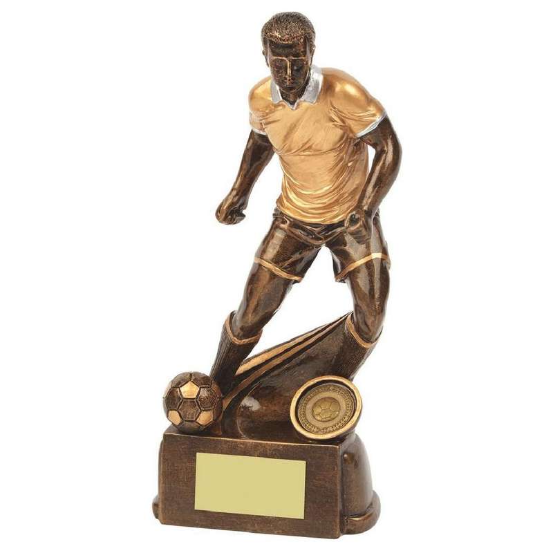 Antique Gold Male Football Resin