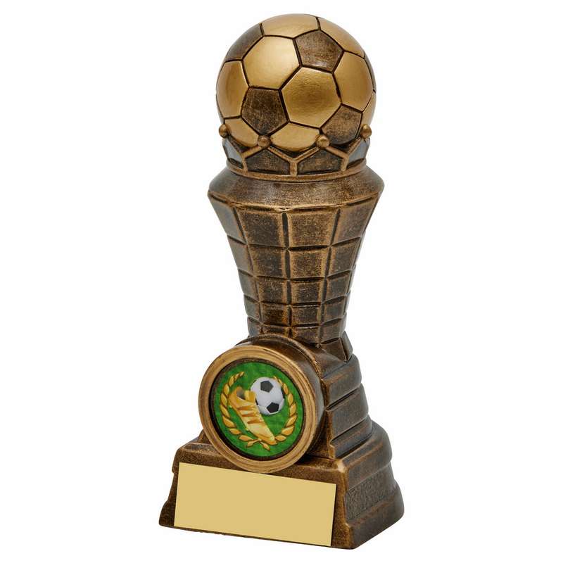 Antique Gold Resin Football Tower