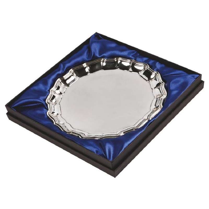 Nickel Plated Salver (In Presentation Case)