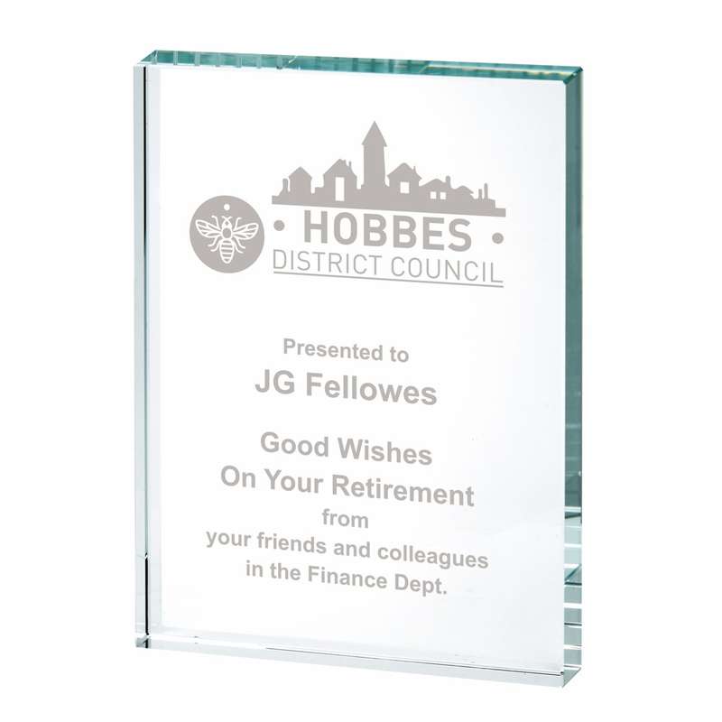 Crystal Block Award (In Presentation Case)