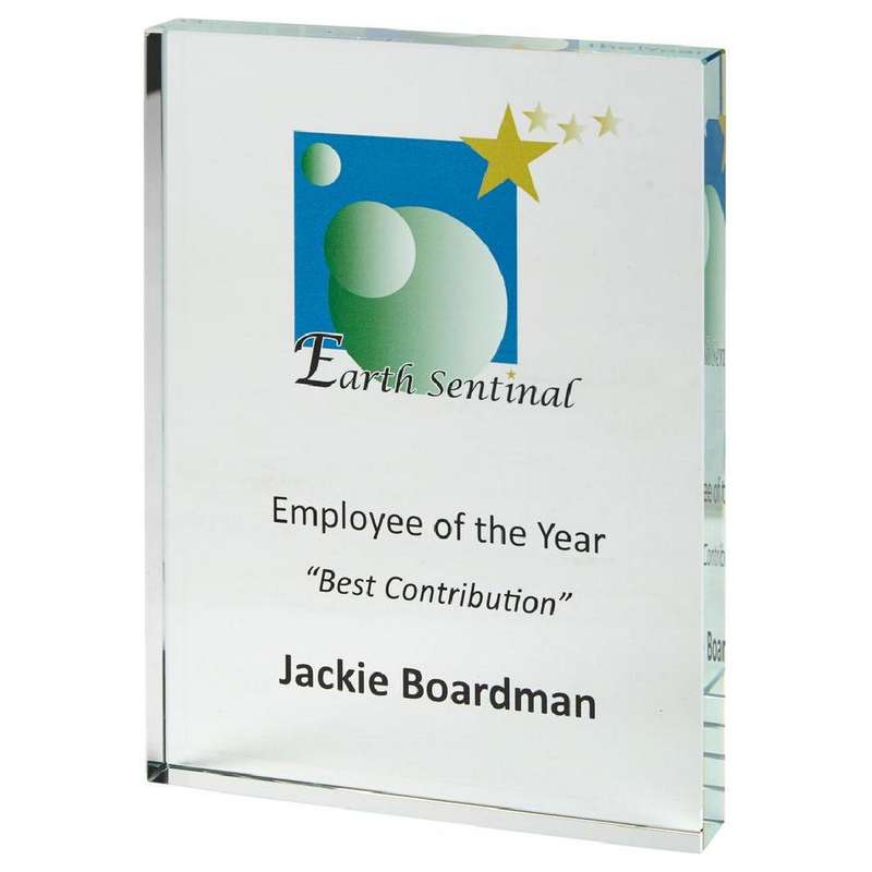 Crystal Block Award for Colour Printing (In Presentation Case)