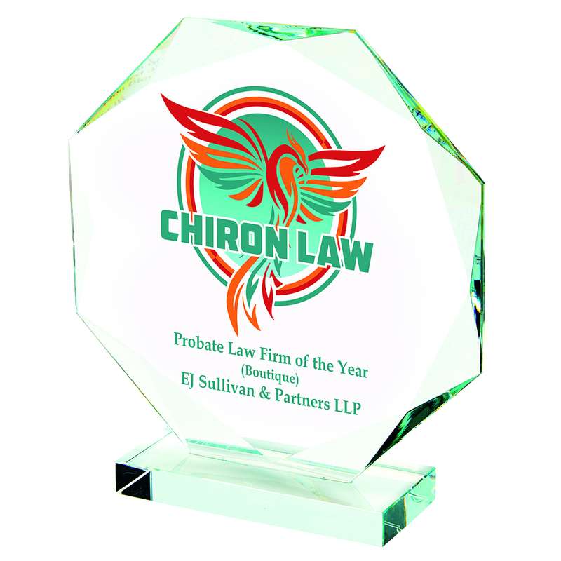 Crystal Octagon Award for Colour Printing (In Presentation Case)
