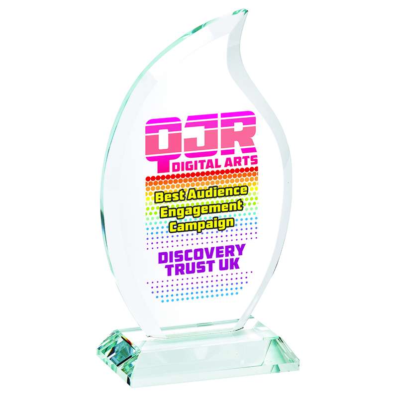 Clear Glass Flame Stand for Colour Printing (In Presentation Case)