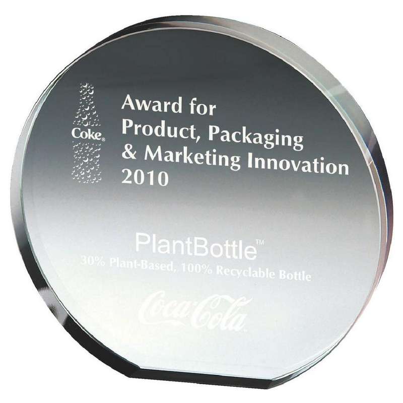 Free Standing Crystal Circle Corporate Award (In Presentation Case)