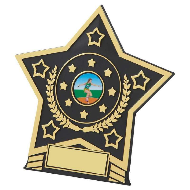 Black Plastic Star Plaque