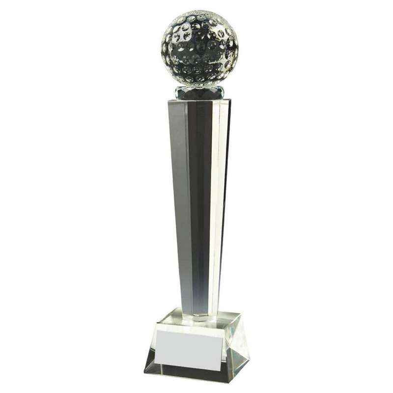Crystal Column Golf Ball Award (In Presentation Case)