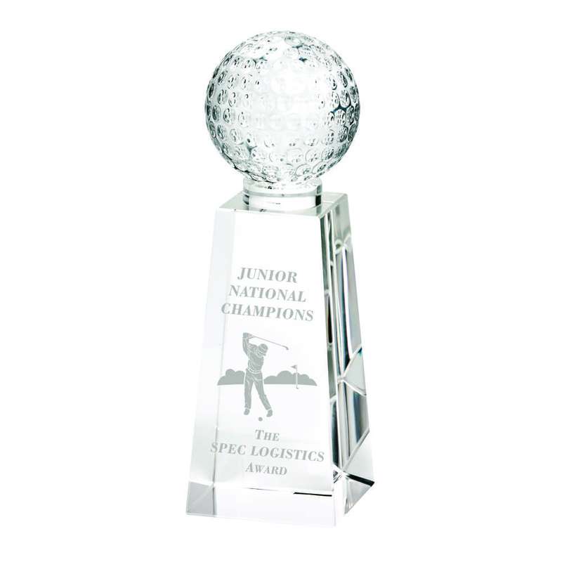 Crystal Golf Ball Column (In Presentation Case)