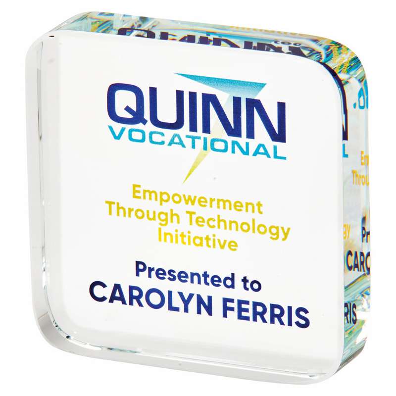Triangular Mini Colour Printed Awards