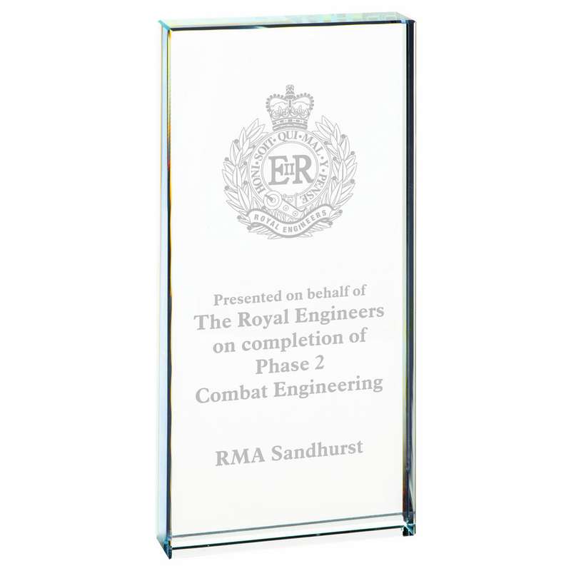Clear Glass Rectangular Stand (In Presentation Case)