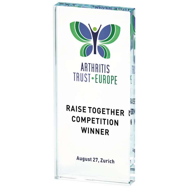 Crystal Rectangle Award for Colour Printing (In Presentation Case)