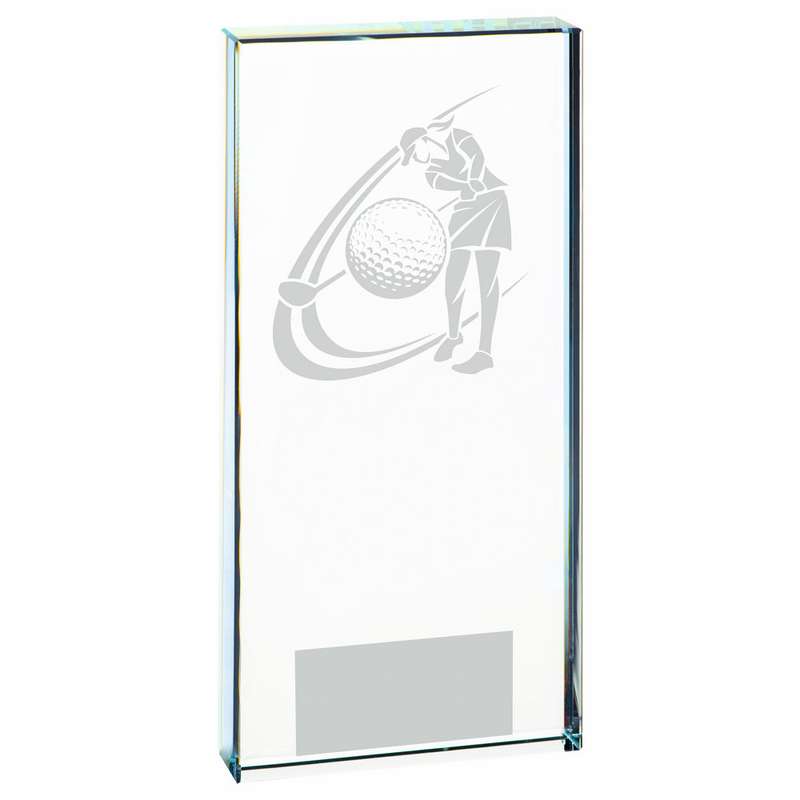 Clear Glass Golf Award – Female