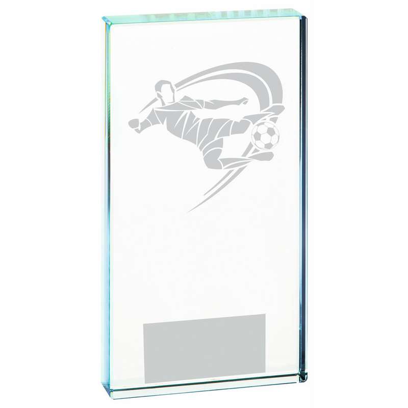 Clear Glass Football Award (Male)