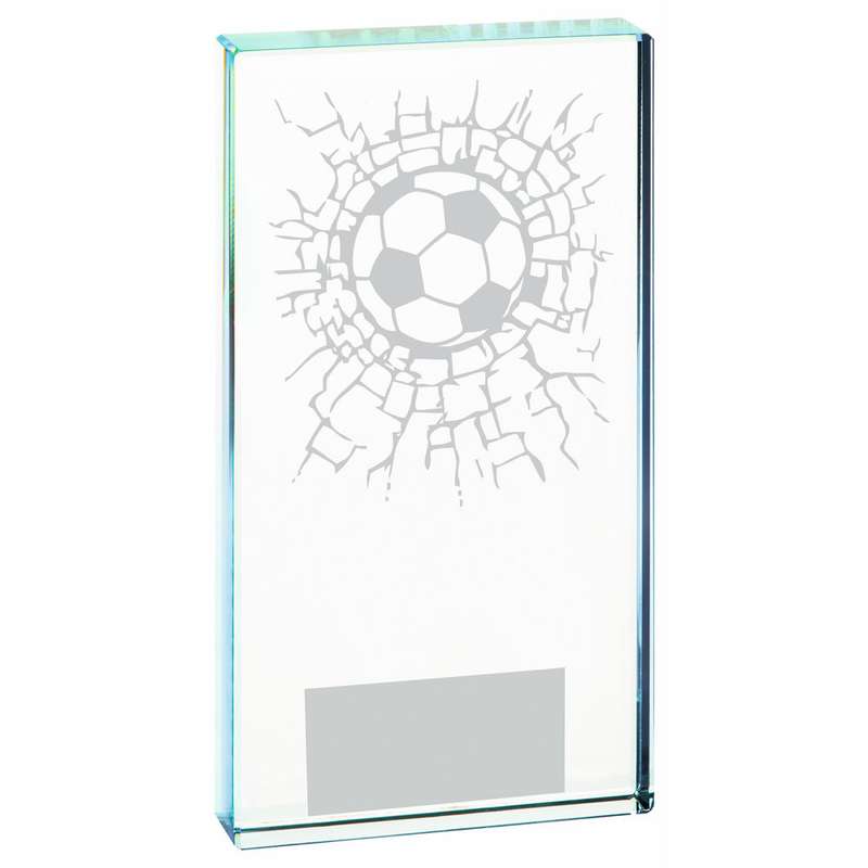 Clear Glass Football Award
